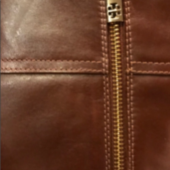 Tory Burch Cognac Brown Rider Boots Size 8M - Picture 7 of 10